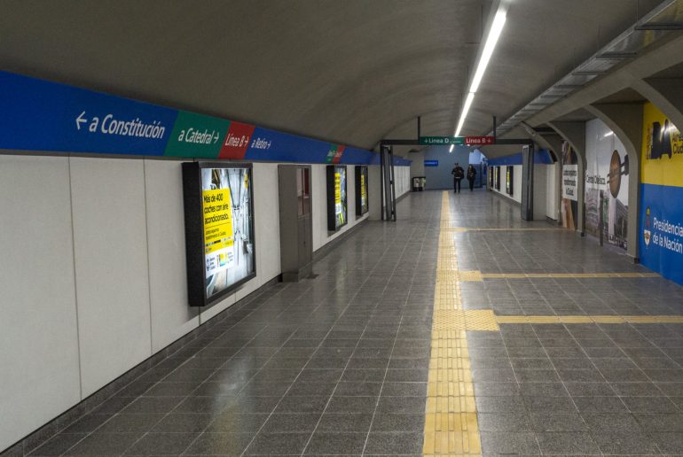 Como avanza la obra del subte bajo el Obelisco