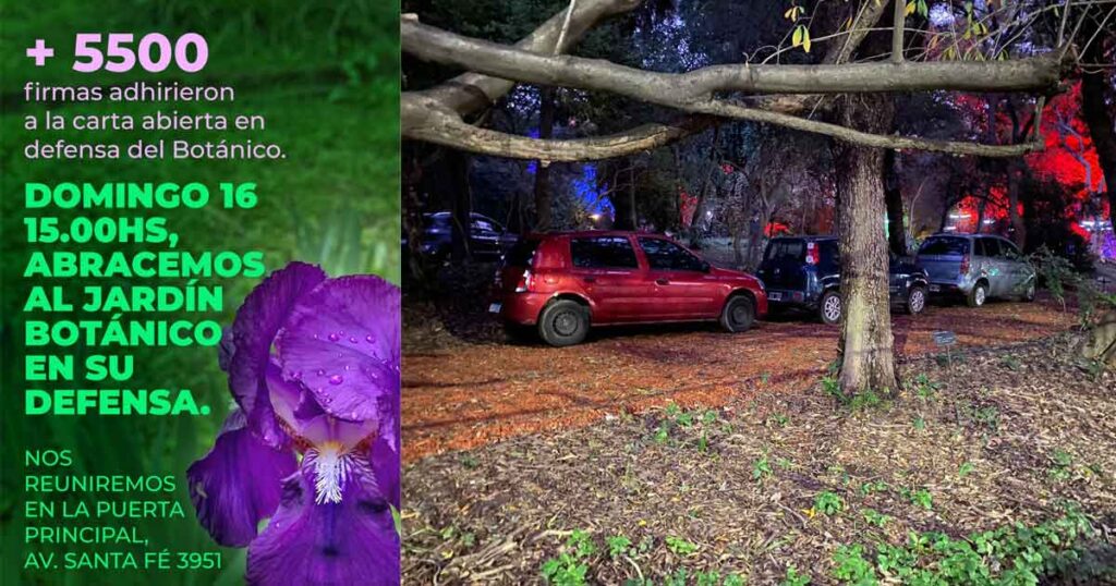 Convocan a un “abrazo” al Jardín Botánico en defensa de su patrimonio