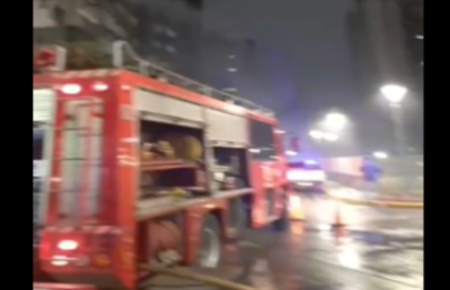 Voraz incendio en un edificio de Villa Lugano