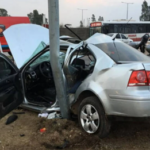 Choque con heridos graves en 27 de Febrero y Autopista Cámpora