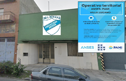 Operativo territorial ANSES PAMI en Argentinos Unidos