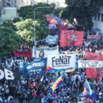 Marcha en el centro de organizaciones sociales contra el Gobierno porteño: “Basta de recortes”