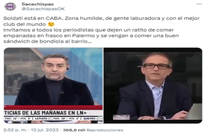 Sacachispas vuelve a ubicar geográficamente a periodistas