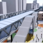 Jorge Macri en campaña propone elevar el Ferrocarril Sarmiento y liberar barrios enteros