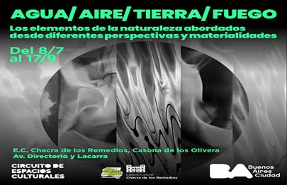 Muestra “Agua, Aire, Tierra, Fuego” en la Casona de los Olivera