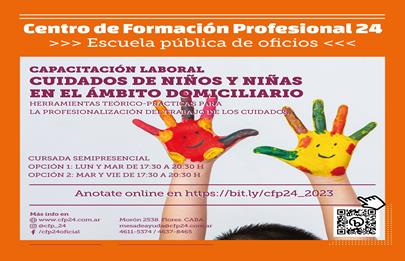 CFP 24: Propuesta de capacitación laboral con certificación oficial