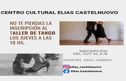 Inscripción al “Taller de Tango” en el centro Cultual Elías Castelnuovo