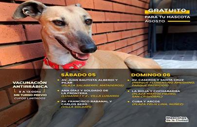 Jornadas de vacunación antirrábica