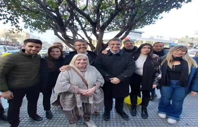 Jorge Macri en campaña visitó Parque Avellaneda