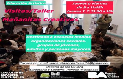 Taller “Mañanitas Creativas” en Parque Avellaneda
