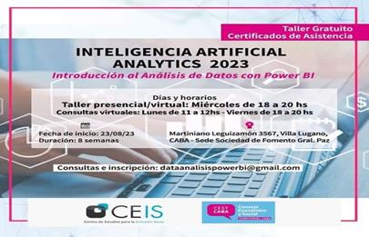 Curso gratuito de inteligencia artificial – analytics 2023 en Lugano