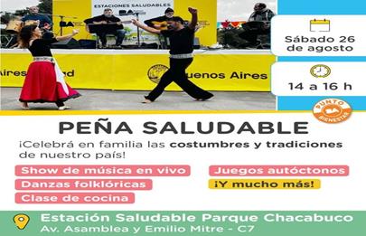 Peña Saludable en Parque Chacabuco