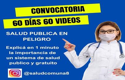 Convocatoria para defender la salud pública y gratuita desde la Comuna 8