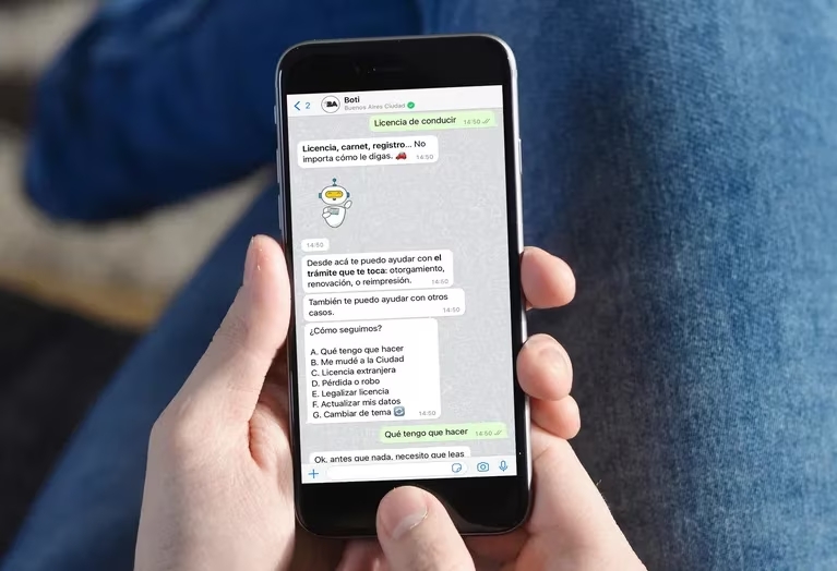 Como gestionar la licencia de conducir en la Ciudad a través de WhatsApp