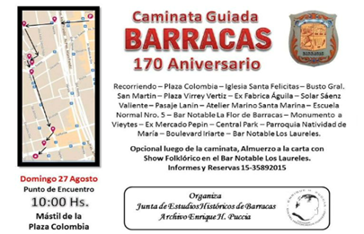 Caminata por el aniversario 170 de Barracas