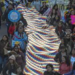 Balvanera: el “Malón por la Paz” que rechaza la reforma constitucional de Jujuy se manifestó en Plaza Miserere