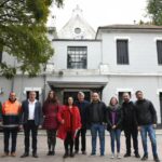 Avanza la recreación de los murales de Héctor Rapisarda en la estación Villa Lugano del tren Belgrano Sur