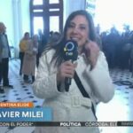 Almagro: cuando Milei votaba en la UTN de Almagro, un seguidor agredió a una trabajadora de la TV Pública