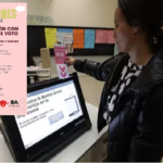 Capacitación con simulador de voto en el club Glorias Argentinas