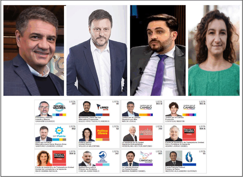 Elecciones Caba: los cuatro que siguen en carrera en octubre