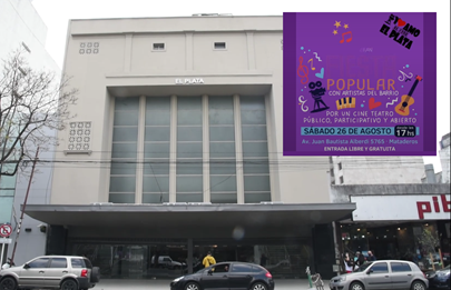 Fiesta popular en el cine teatro El Plata