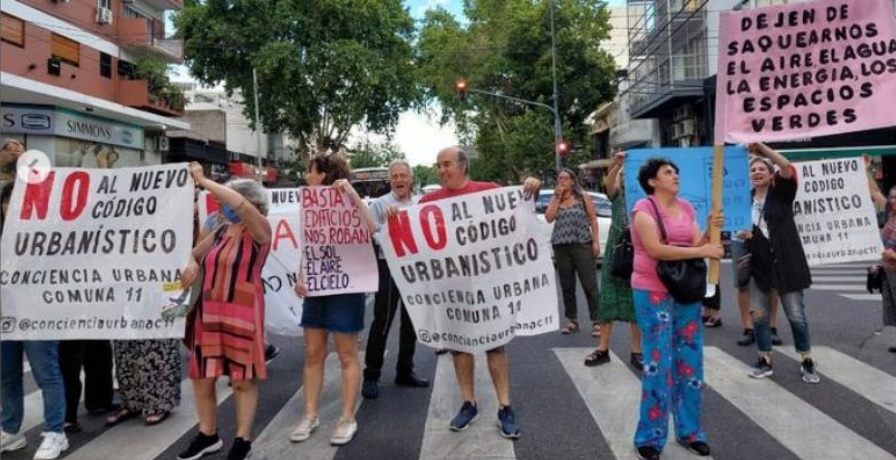 Asambleas vecinales protestarán frente a la Legislatura porteña contra el Código Urbanístico
