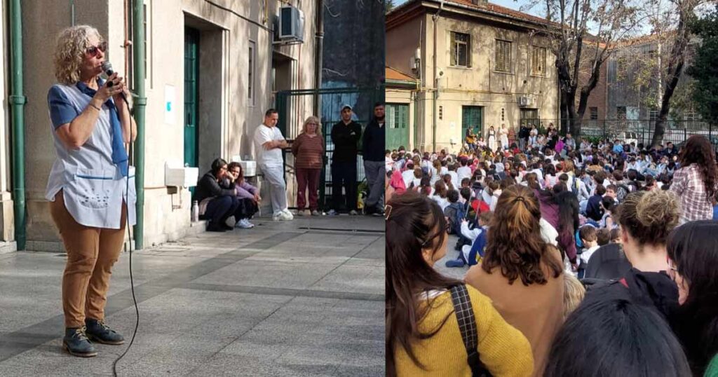 Emotivo reconocimiento hacia la directora de la Escuela Petronila Rodríguez