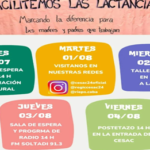 Semana de las lactancias en el Cesac 24