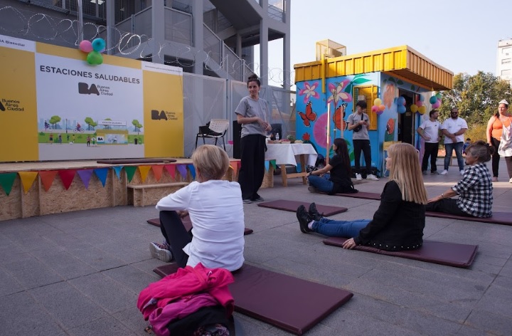 Fotogalería: celebraron un festival en la Estación Saludable de la plaza Manzana 66 de Balvanera