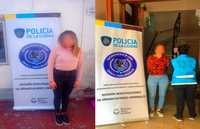 Cayeron en Barracas “viudas negras” que contaban con varios antecedentes