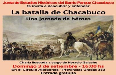La Junta Comunal 7 recuerda la Batalla de Chacabuco