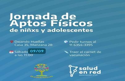 Jornada de apto físico para niñxs y adolescentes