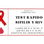Testeo de HIV y sífilis en el Cesac 43 de Villa Lugano