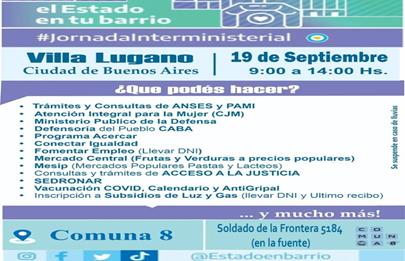 Jornada interministerial en Villa Lugano