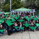 Encuentro de Mujeres y Diversidades en la plaza Salaverry
