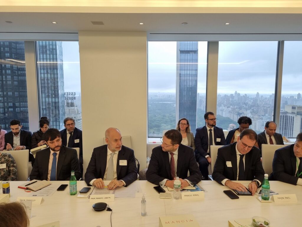 Larreta se reunió con alcaldes y expertos internacionales en cambio climático en Nueva York