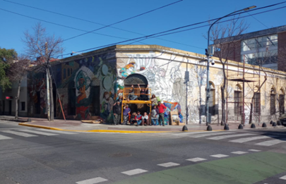 El CFP 24 de Flores tiene andamio nuevo
