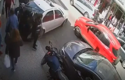 Accidente y muerte en el centro comercial de la avenida Avellaneda