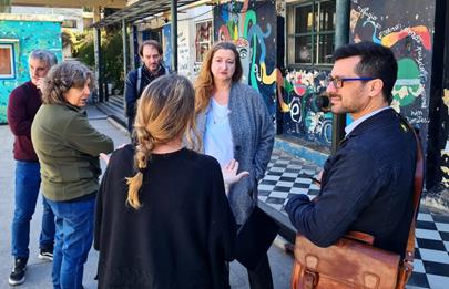 La Defensoría visitó el Instituto Vocacional de Arte de Parque Chacabuco