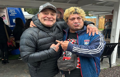 El Turco García se encontró con Cristian Pity Álvarez