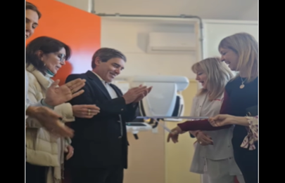 Quirós visitó el Hospital de Odontología Infantil Don Benito Quinquela Martín