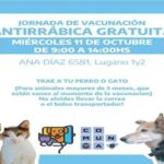 Jornada de Vacunación Antirrábica en Lugano 1 y 2