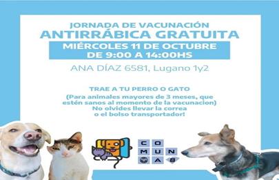 Jornada de Vacunación Antirrábica en Lugano 1 y 2
