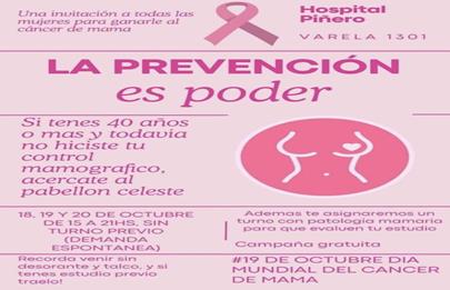 El CeSAC 19 se sumó la campaña contra el cáncer de mama