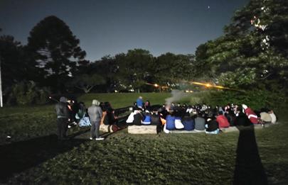Campamento del colegio Delpini en el Parque Indoamericano