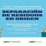 Capacitación sobre separación de residuos en origen