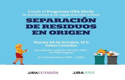 Capacitación sobre separación de residuos en origen