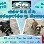 Jornada de adopción y donación de mascotas en la plaza Sudamérica