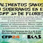 Alimentos sanos y soberanos en el CFP24 de Flores
