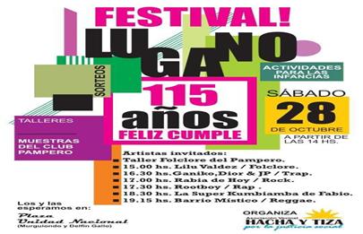 Festival festejo por los 115 años de Villa Lugano